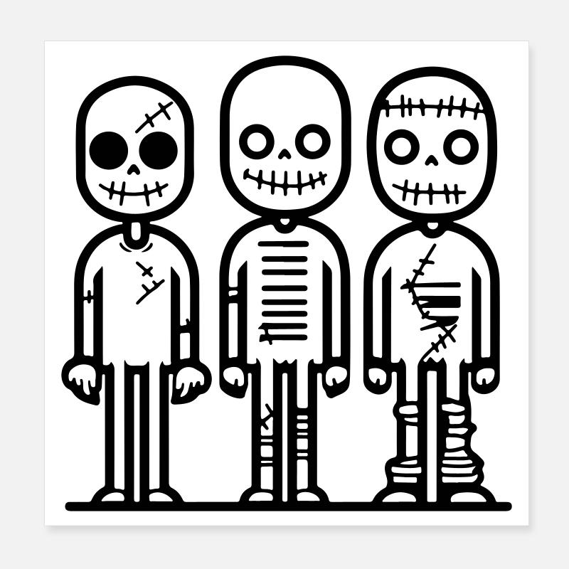 zombie_3 Poster 20x20 cm