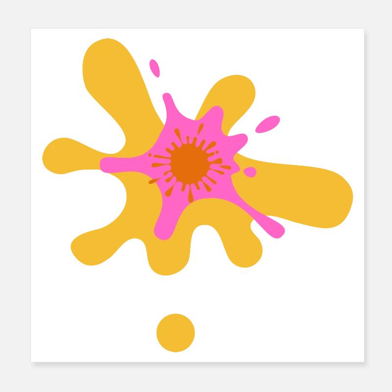 Conception artistique d’explosion de couleurs Poster 20 x 20 cm