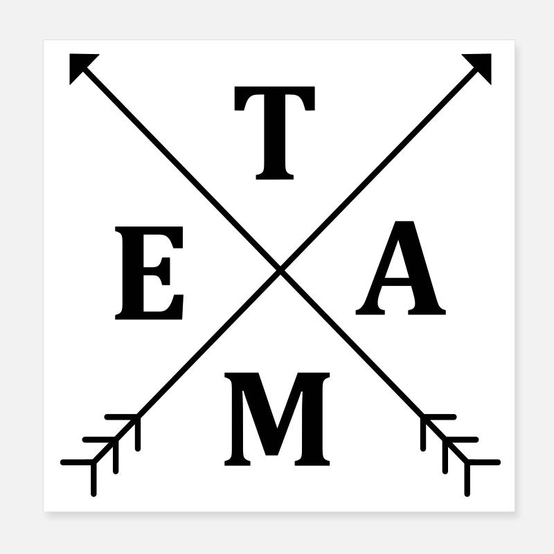 Team Poster 20x20 cm