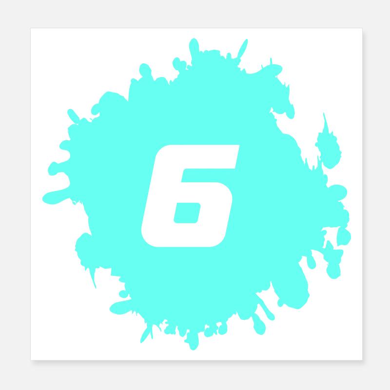 klecks_6 Poster 20x20 cm