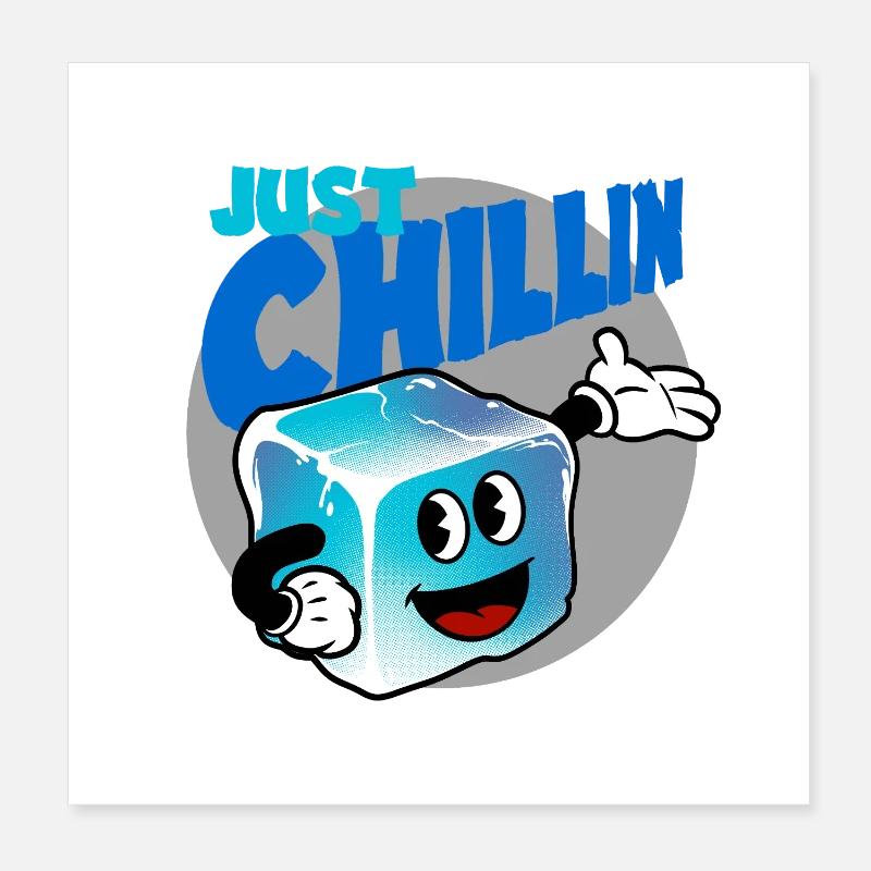 Einfach mal chillen Poster 20x20 cm