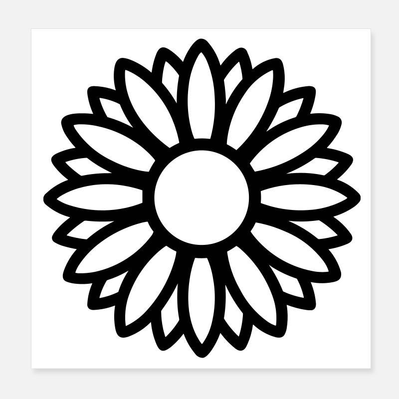 tournesol Poster 20 x 20 cm