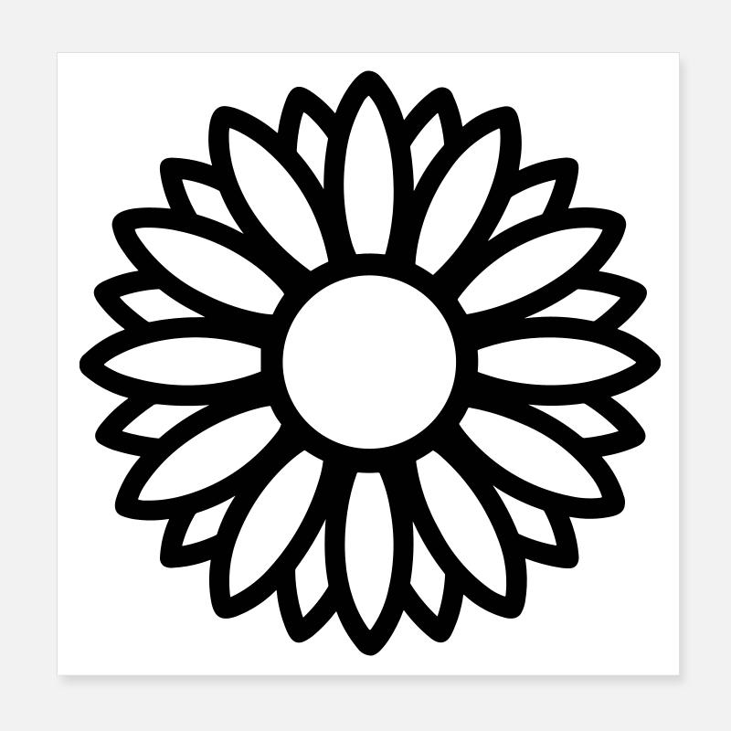 tournesol Poster 20 x 20 cm