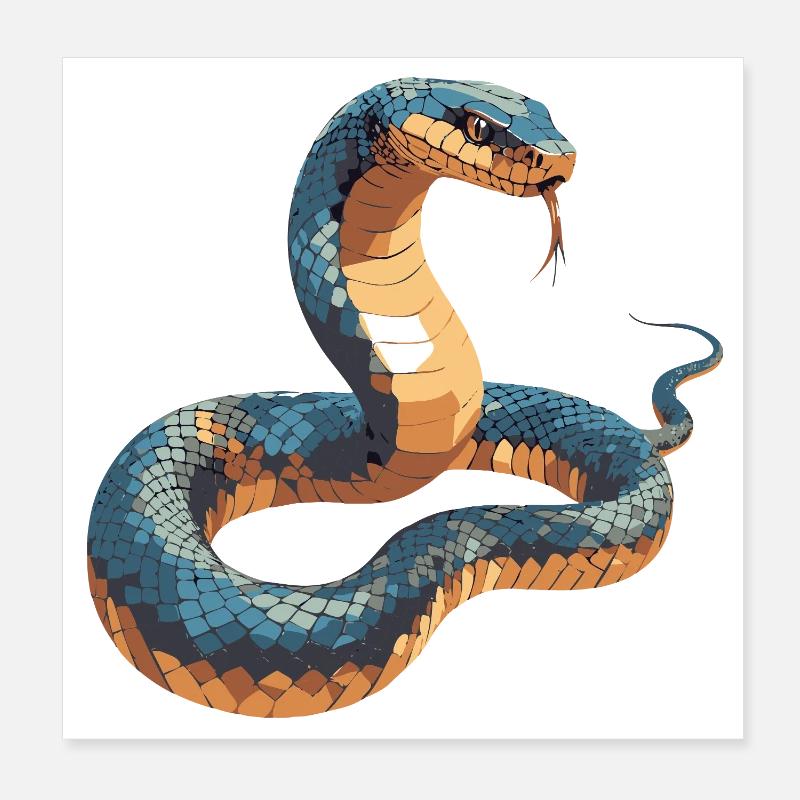 Serpent4 Poster 20 x 20 cm