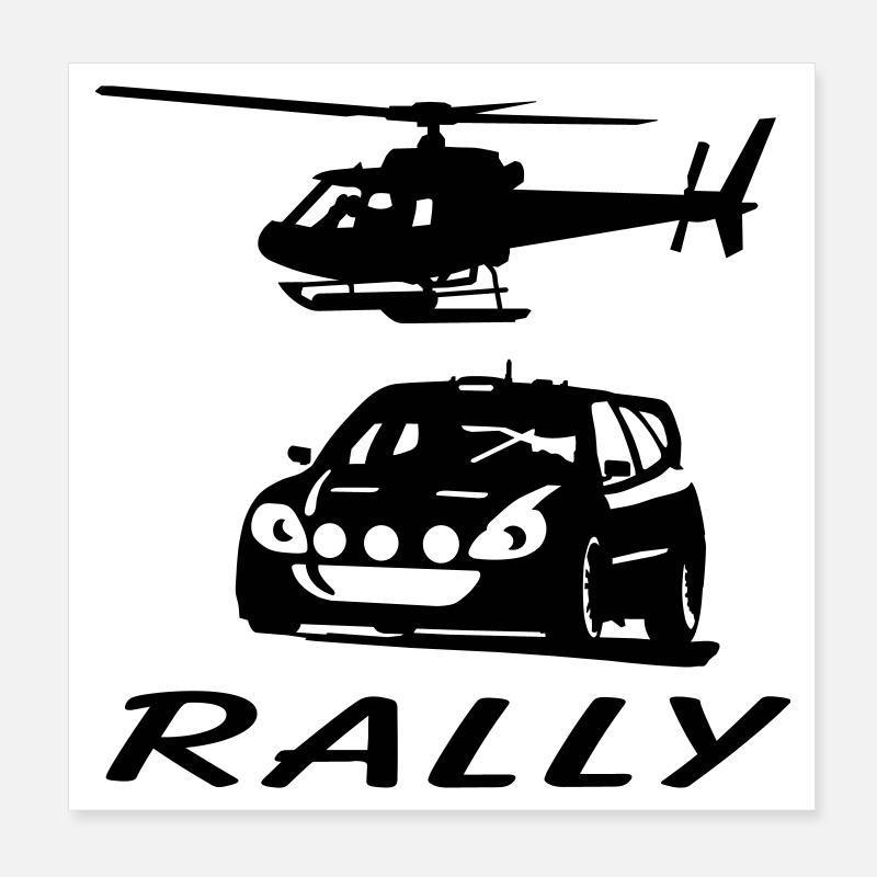 Rallye Poster 20 x 20 cm