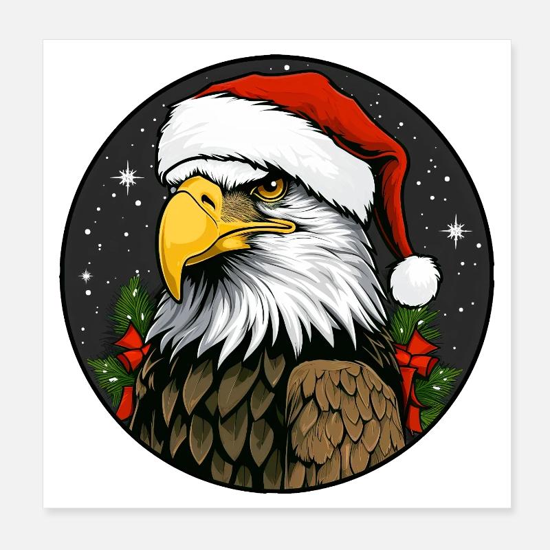 Noël de l’aigle Poster 20 x 20 cm
