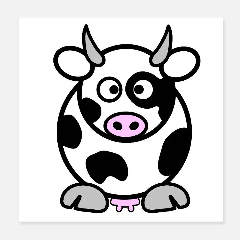 Mabel la vache Poster 20 x 20 cm
