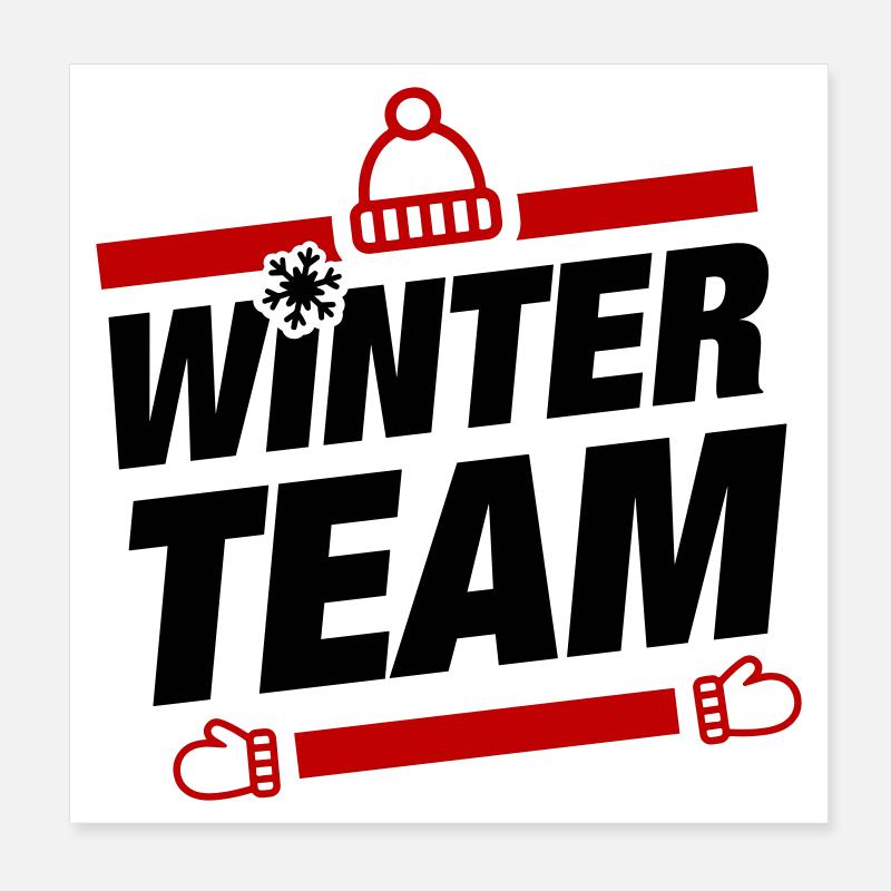 Équipe d’hiver Wintery Poster 20 x 20 cm