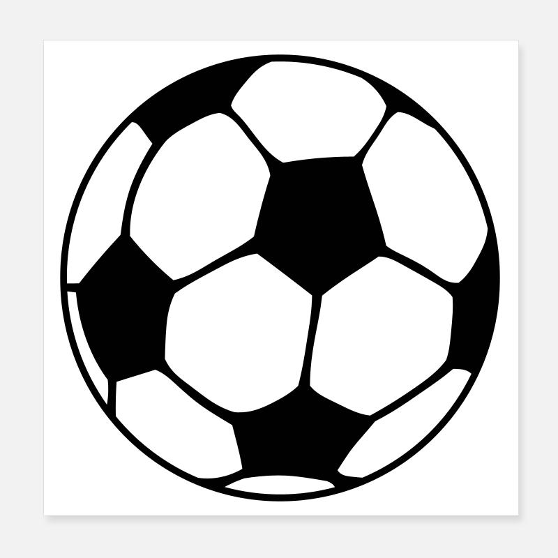 Soccer Poster 8" x 8" (20x20 cm)