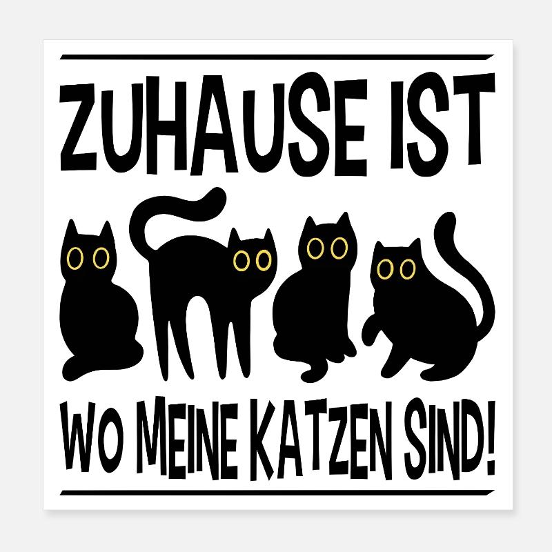 Cadeau de maman chat propriétaire de chat Poster 20 x 20 cm