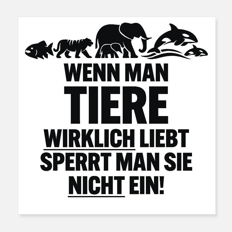 anti-ZOO Poster 20 x 20 cm