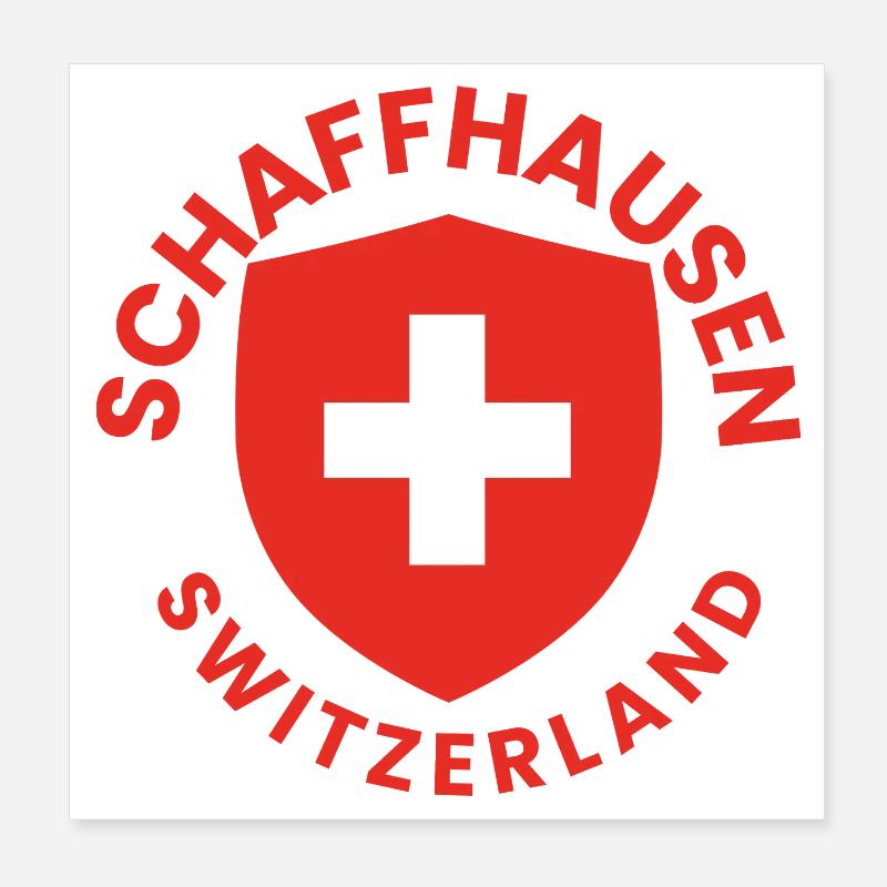 Schaffhausen shield emblem Poster 8" x 8" (20x20 cm)