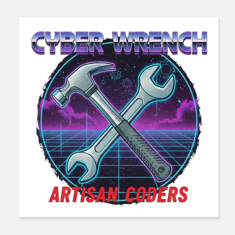 Retro Wave Craft Poster 20x20 cm