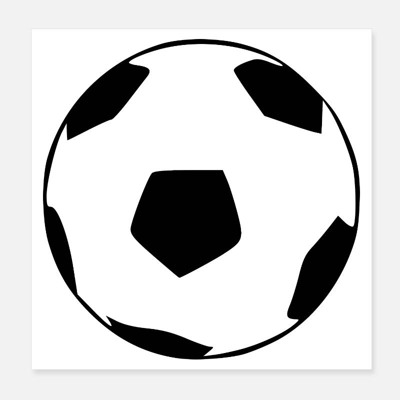 Soccer Poster 8" x 8" (20x20 cm)