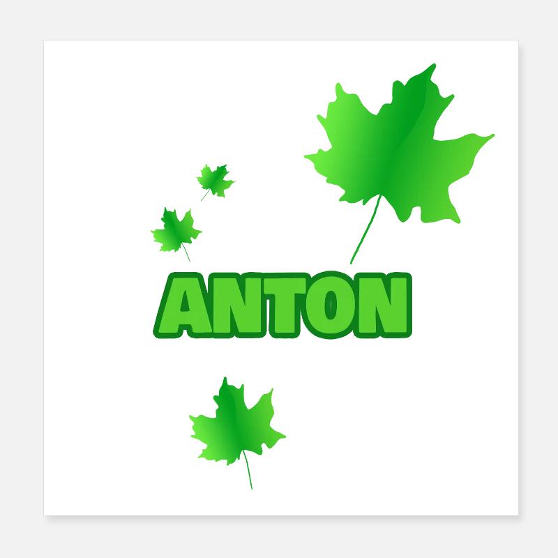 Tree Anton Poster 8" x 8" (20x20 cm)