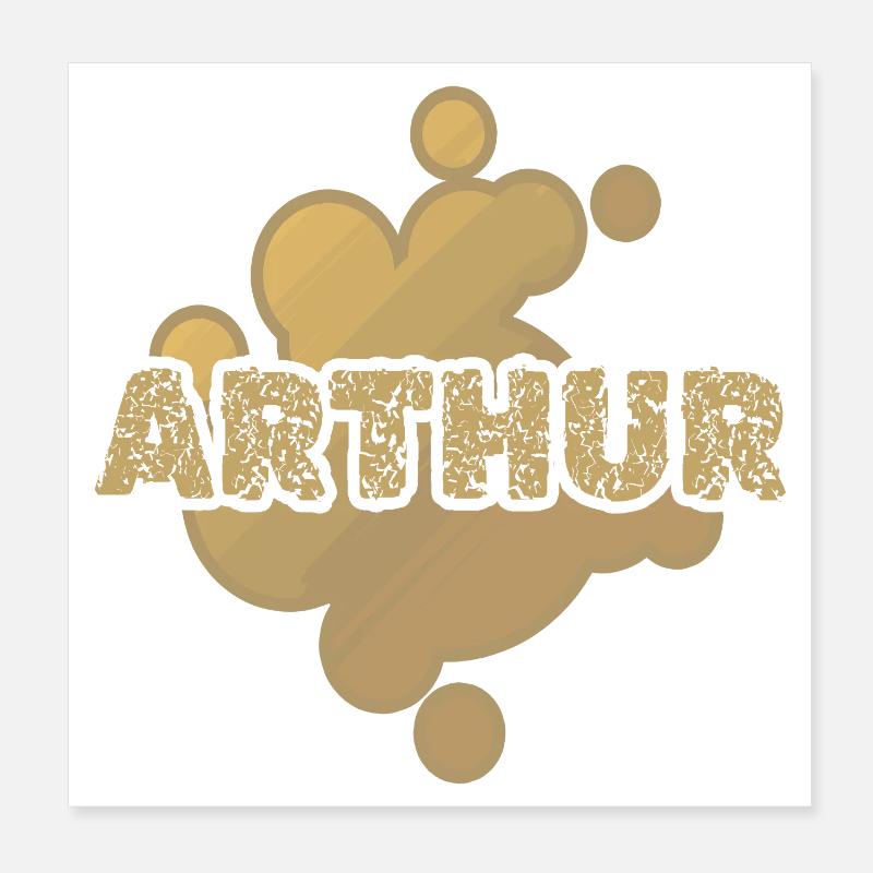 Arthur Poster 20 x 20 cm