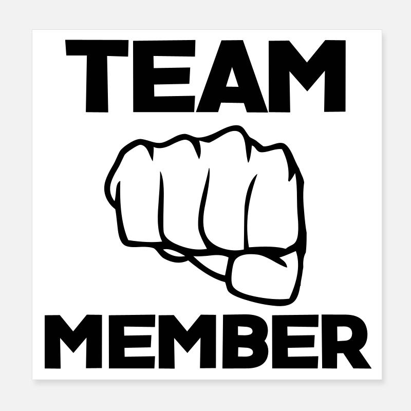 Team Member Poster 8" x 8" (20x20 cm)