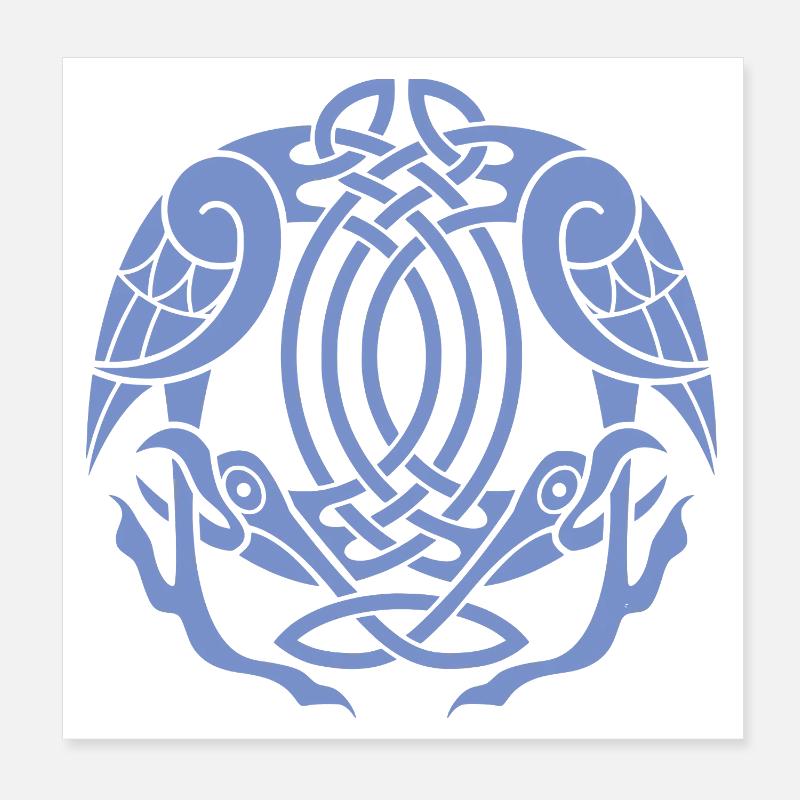 Celtic Eagle Knot  Poster 8" x 8" (20x20 cm)