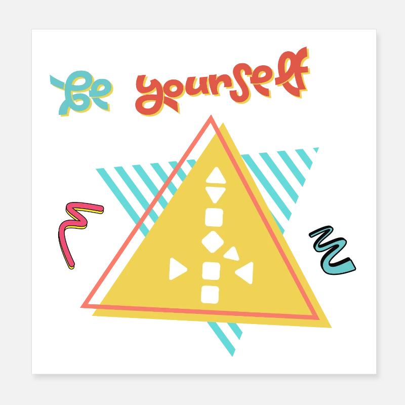 Sois toi-même Poster 20 x 20 cm