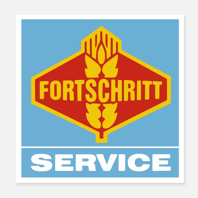 Fortschritt_DDR_Service_3 Poster 20x20 cm