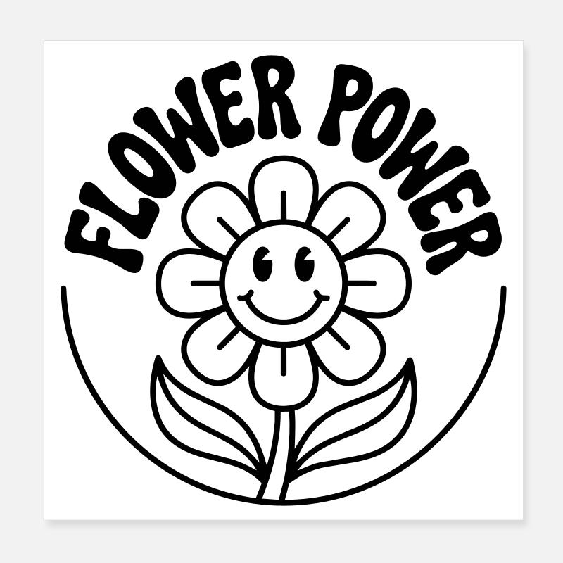 Le pouvoir des fleurs Poster 20 x 20 cm