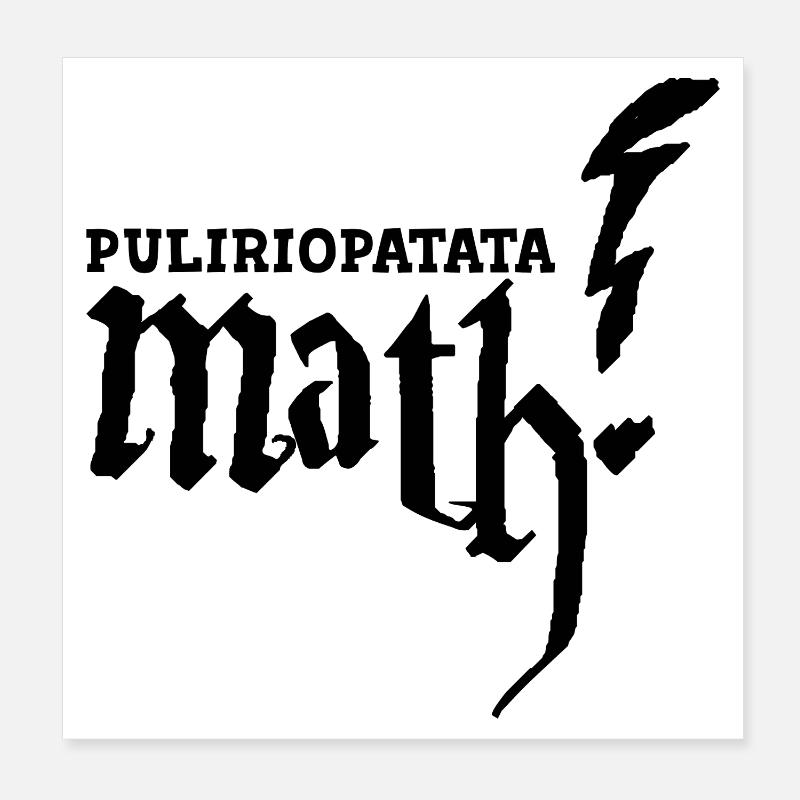 Puliriopatata Math et Tempête Poster 20 x 20 cm