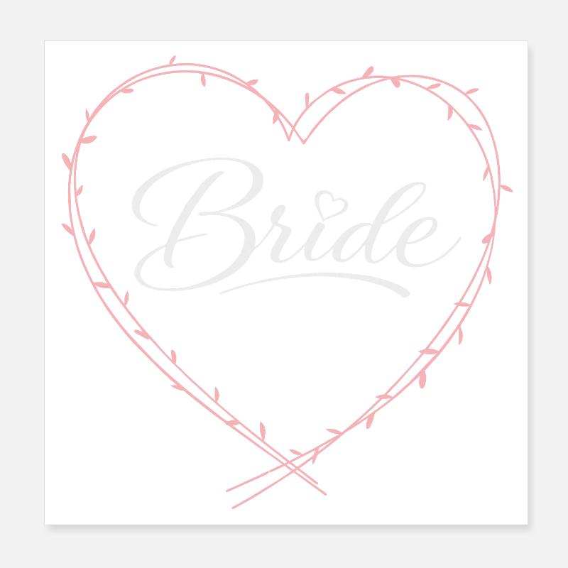 Bride Poster 8" x 8" (20x20 cm)