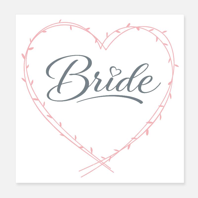 Bride Poster 8" x 8" (20x20 cm)