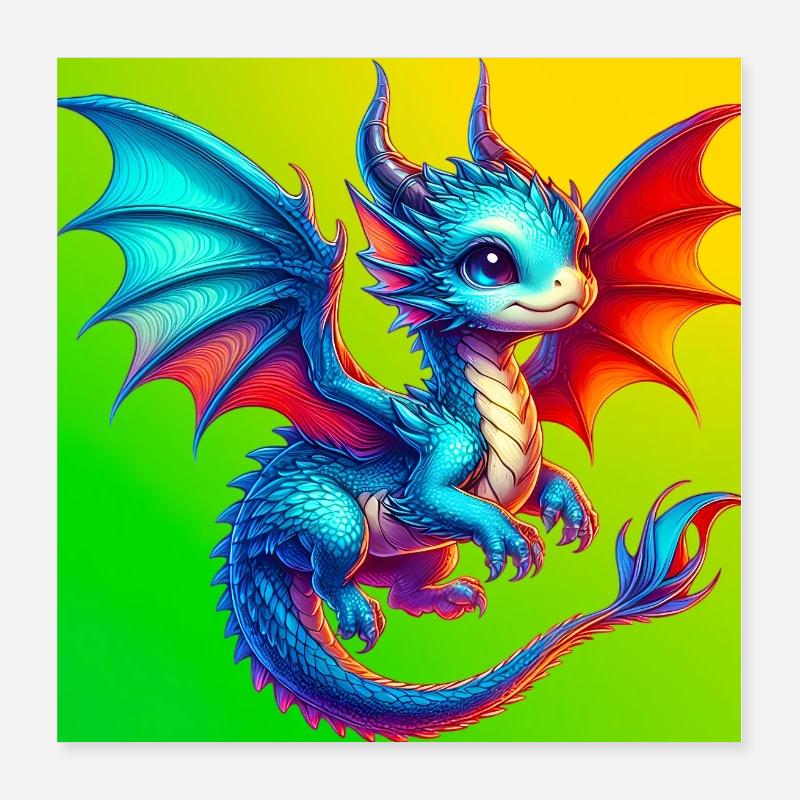 dragon Poster 40 x 40 cm