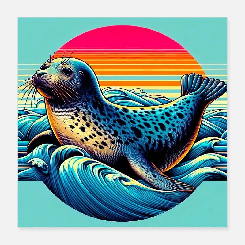 seal Poster 16" x 16" (40x40 cm)