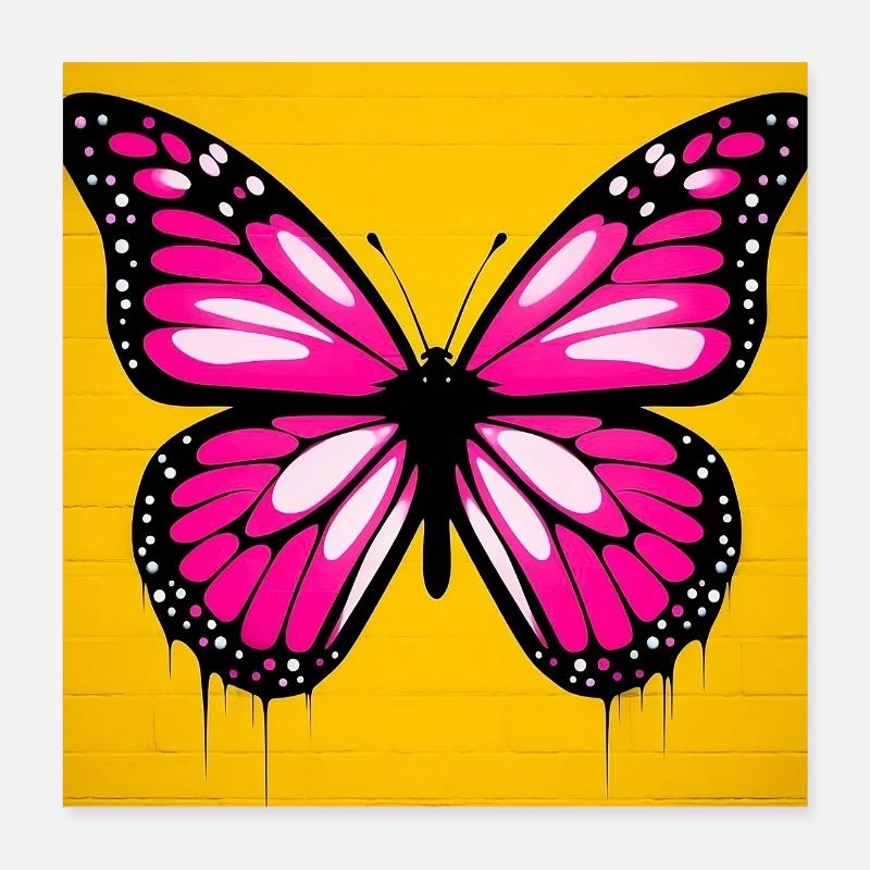 butterfly Poster 16" x 16" (40x40 cm)