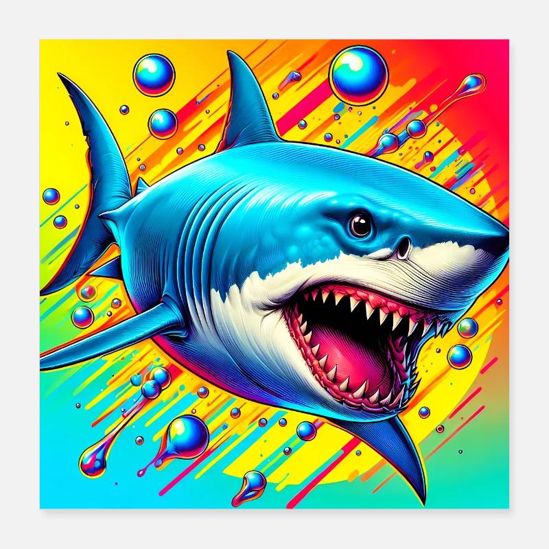 Hai Poster 40x40 cm