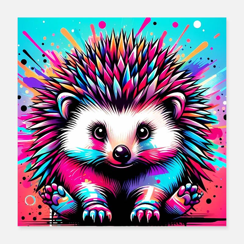 Igel Poster 40x40 cm