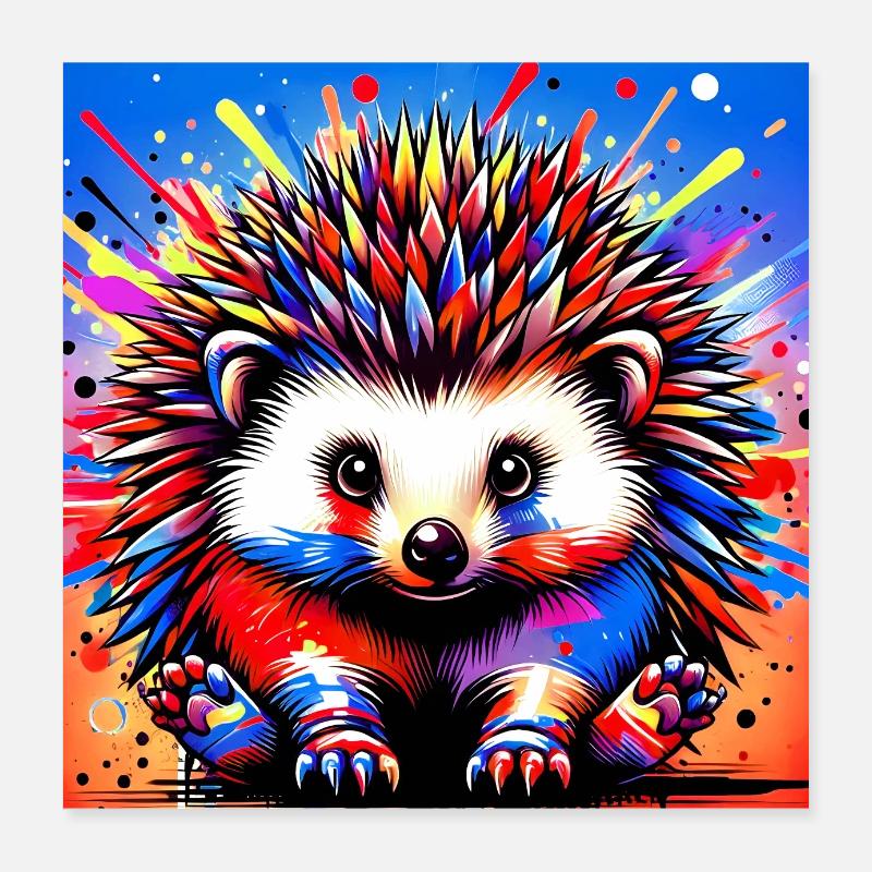 Igel Poster 40x40 cm