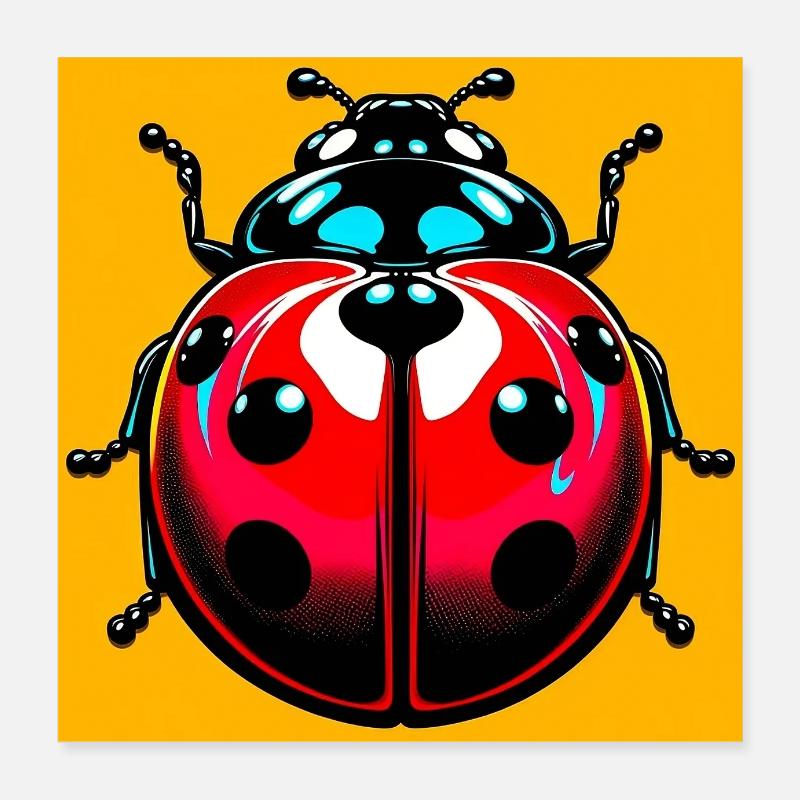 ladybird Poster 16" x 16" (40x40 cm)