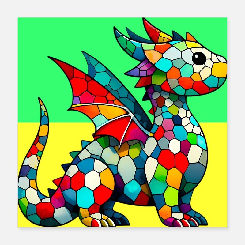 dragon Poster 40 x 40 cm