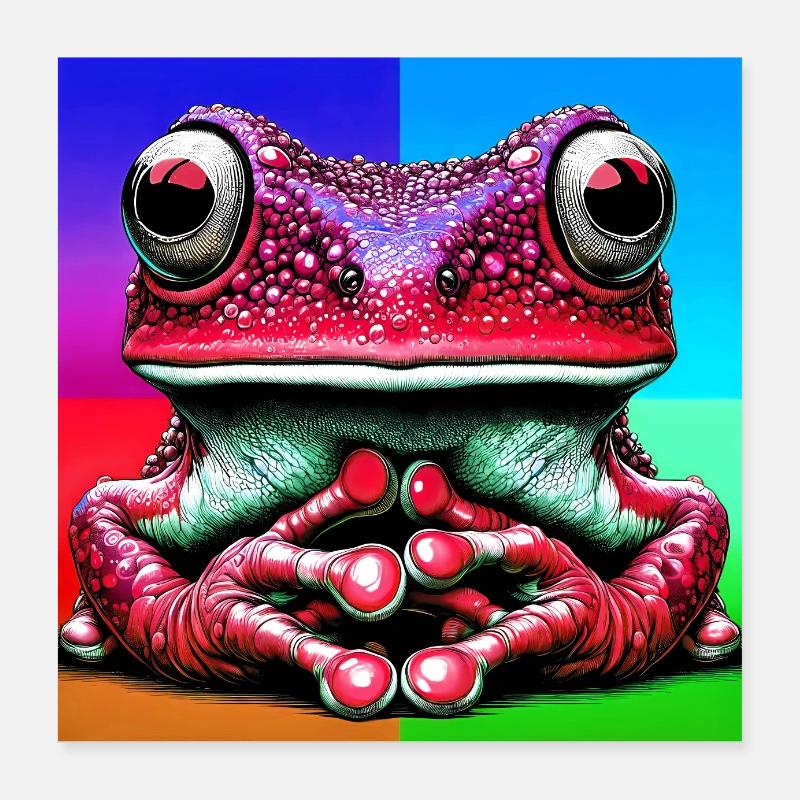 grenouille Poster 40 x 40 cm