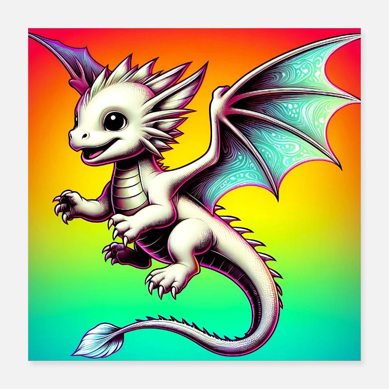 dragon Poster 16" x 16" (40x40 cm)