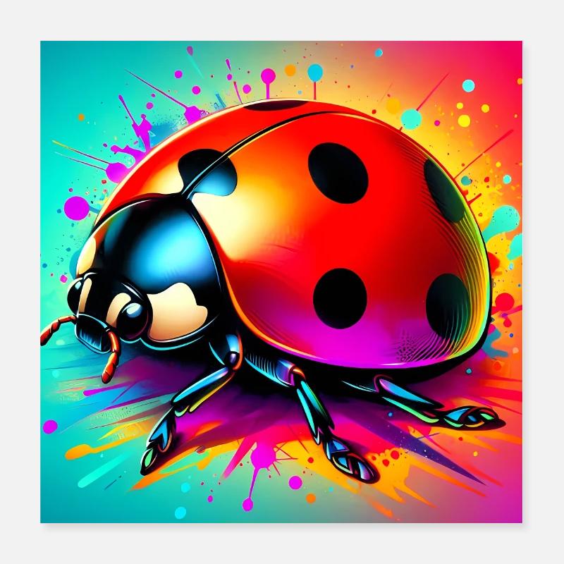 coccinelle Poster 40 x 40 cm