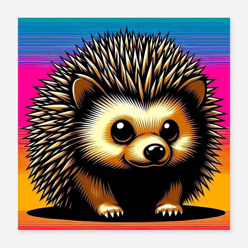 Igel Poster 40x40 cm
