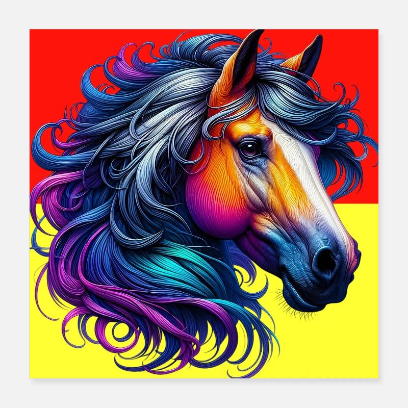 Pferd Poster 40x40 cm