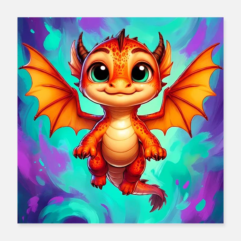 dragon Poster 40 x 40 cm