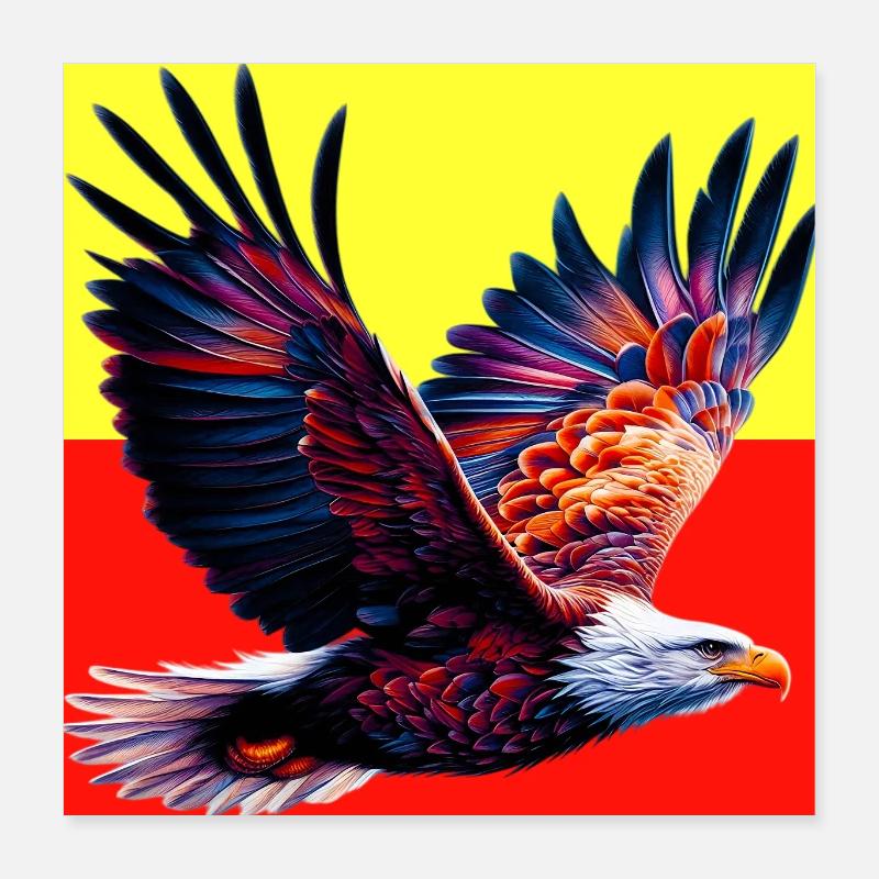 Adler Poster 40x40 cm