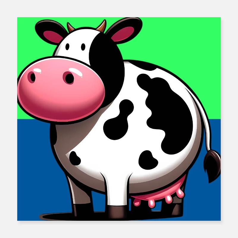 Kuh Poster 40x40 cm