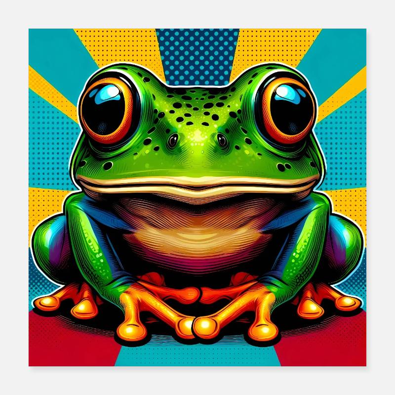 grenouille Poster 40 x 40 cm