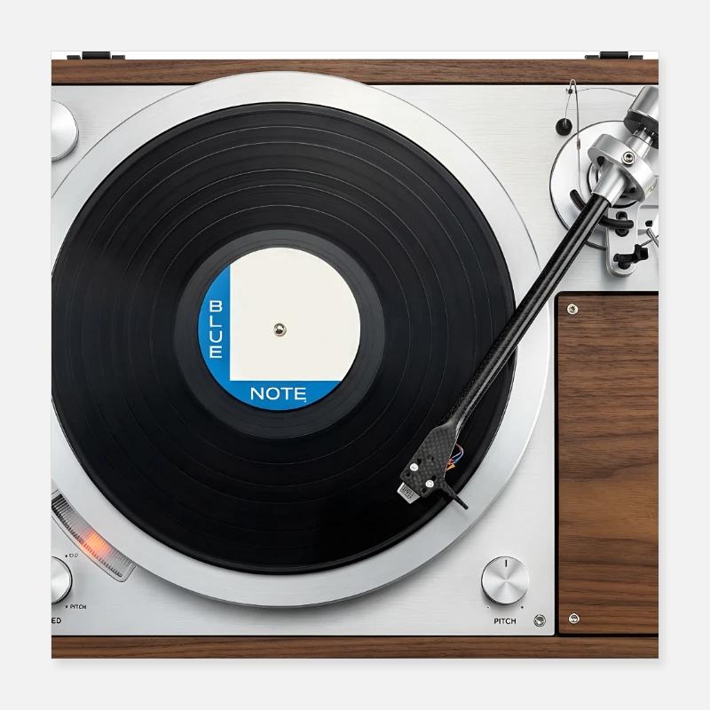 Jeu de vinyle vinyle gramophone platine Poster 40 x 40 cm