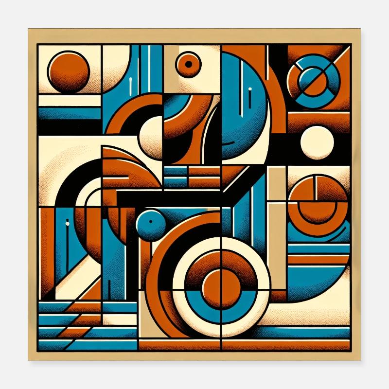 Retro Muster Poster 40x40 cm