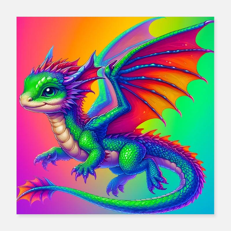 dragon Poster 40 x 40 cm