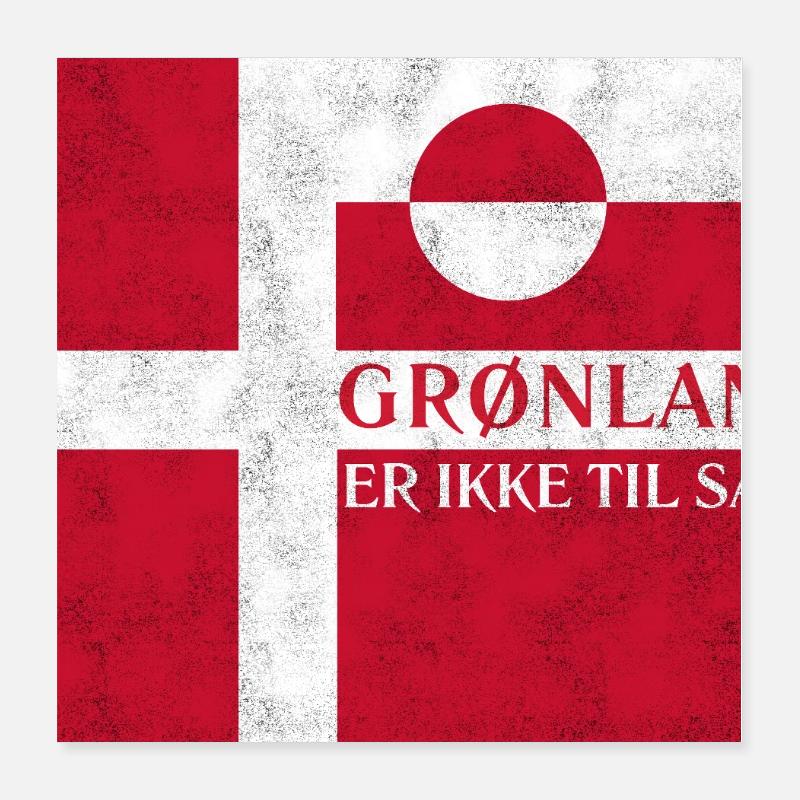 Grønland Ikke Til Salg Poster 16" x 16" (40x40 cm)