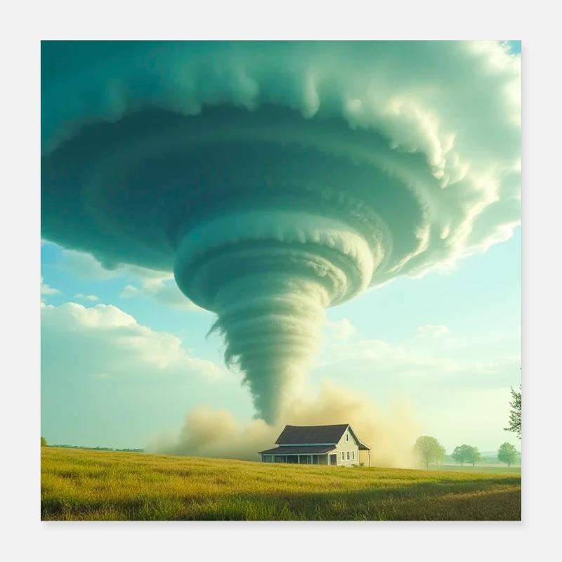 Tornado Der Sturm, der alles verändert Poster 40x40 cm